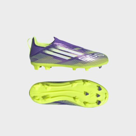 Adidas Purple F50 League Laceless Firm/Multi-Ground Boots Kids