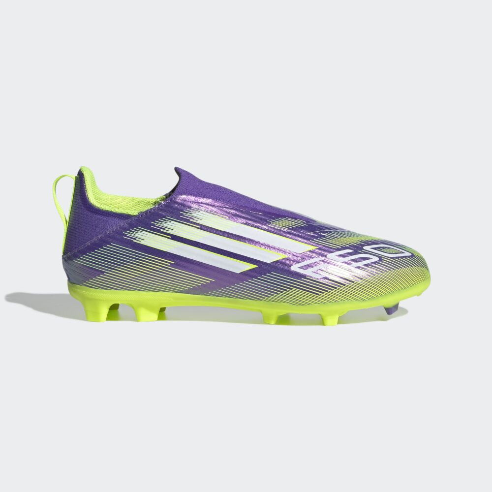 Adidas Purple F50 League Laceless Firm/Multi-Ground Boots Kids - Image 7