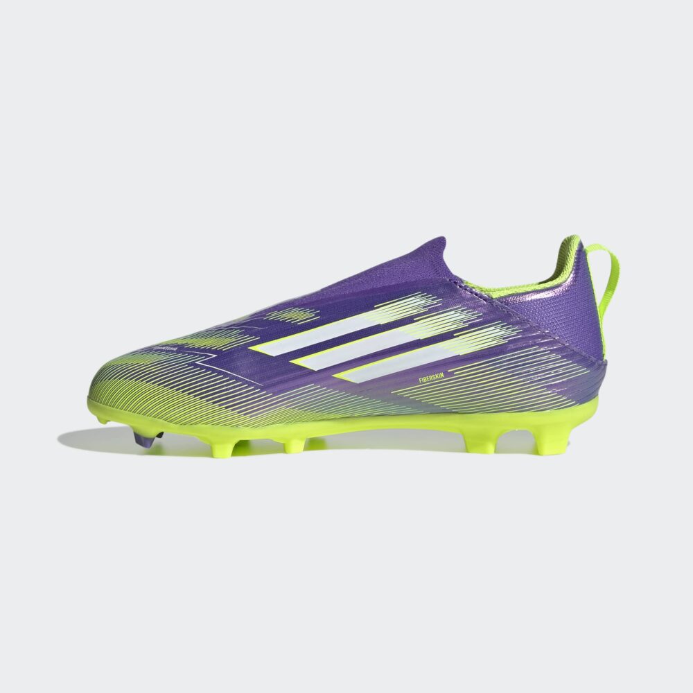 Adidas Purple F50 League Laceless Firm/Multi-Ground Boots Kids - Image 2