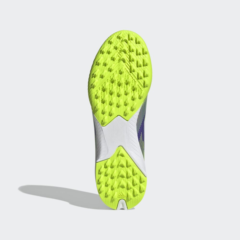 ADIDAS F50 LEAGUE LL TF J PURRUS/FTWWHT/LUCLEM gervigrasskór barna - Image 5