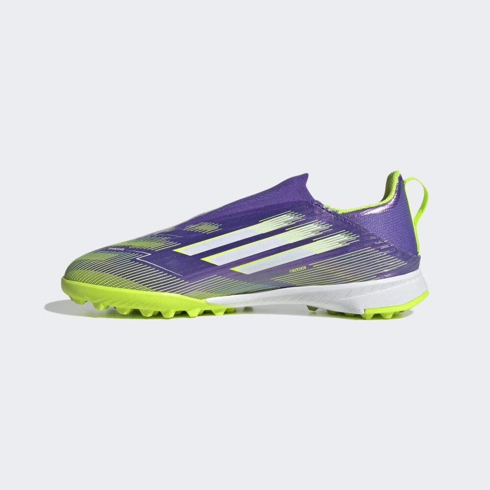 ADIDAS F50 LEAGUE LL TF J PURRUS/FTWWHT/LUCLEM gervigrasskór barna - Image 4
