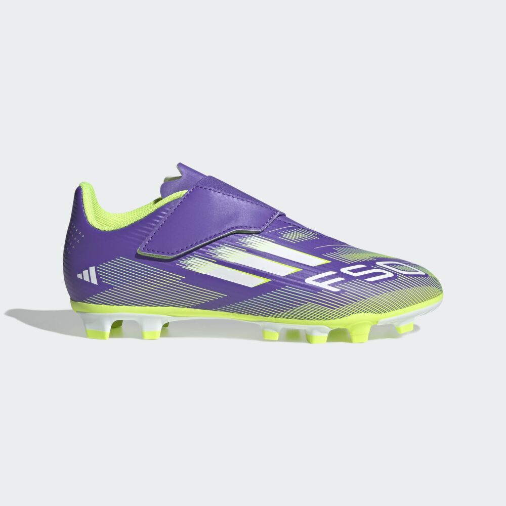 Adidas F50 CLUB VEL FG/MG J PURRUS/FTWWHT/LUCLEM - Image 7