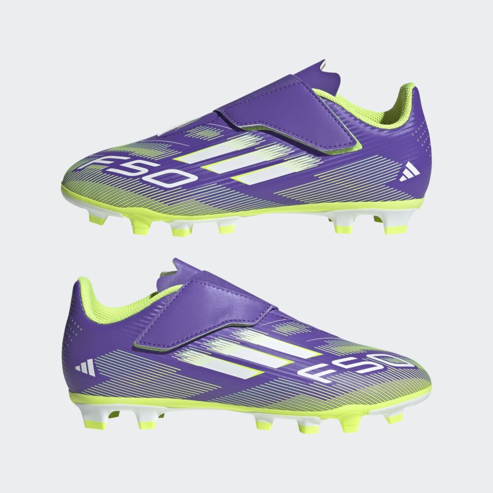 Adidas F50 CLUB VEL FG/MG J PURRUS/FTWWHT/LUCLEM - Image 10