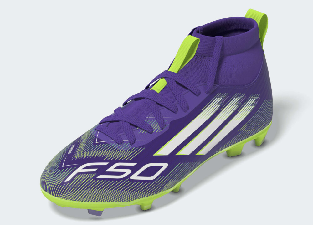 Adidas Purple F50 League Mid Firm/Multi-Ground Boots Kids - Image 4