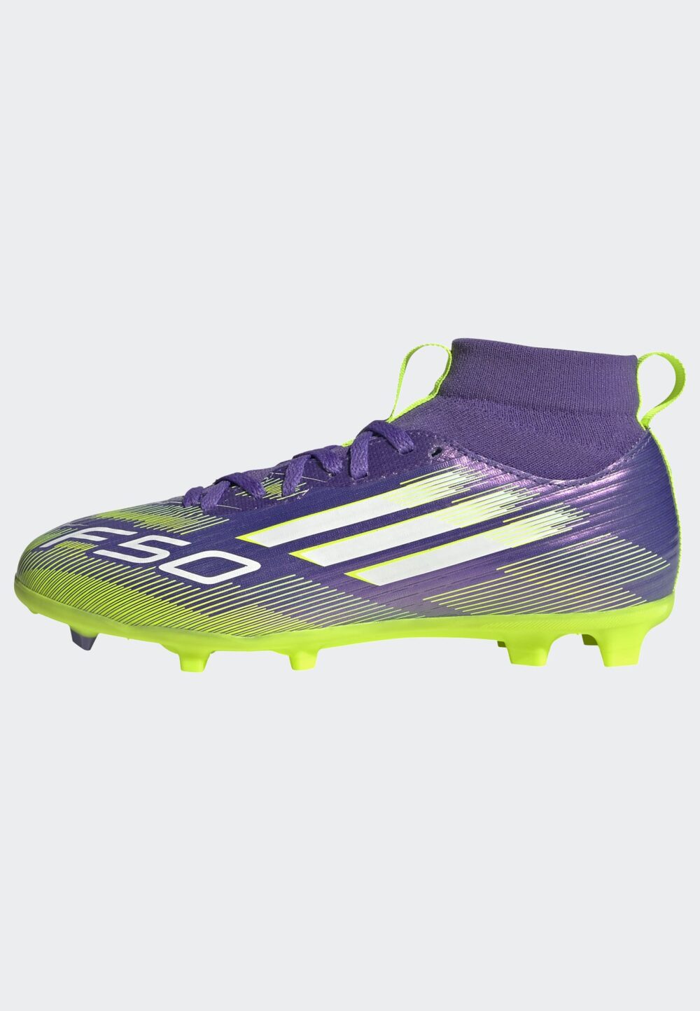 Adidas Purple F50 League Mid Firm/Multi-Ground Boots Kids - Image 2