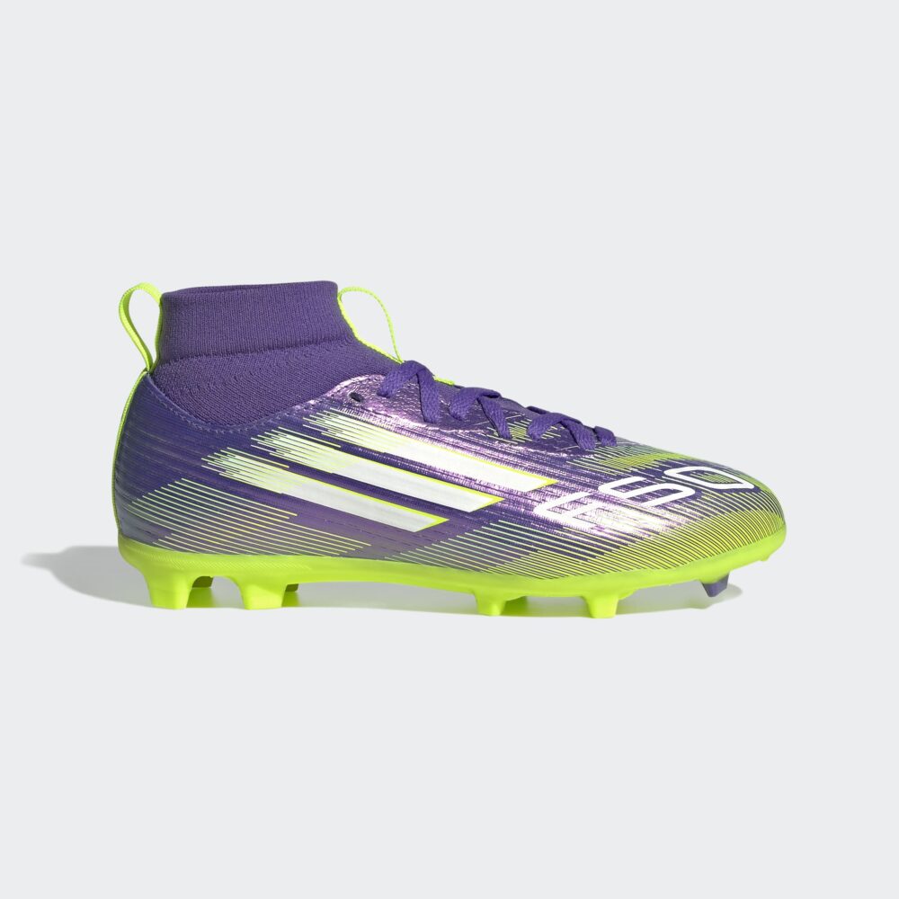 Adidas Purple F50 League Mid Firm/Multi-Ground Boots Kids - Image 8