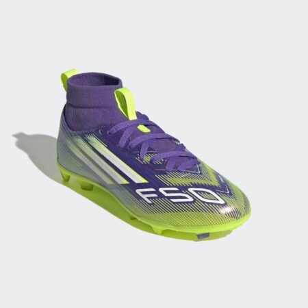 Adidas Purple F50 League Mid Firm/Multi-Ground Boots Kids