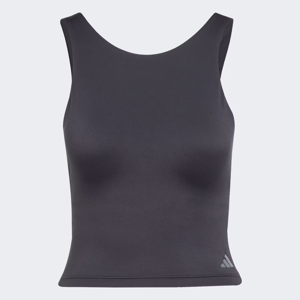 ADIDAS YOGA CROP TANK WITH INNER SHELF BRA SVARTUR - Image 7
