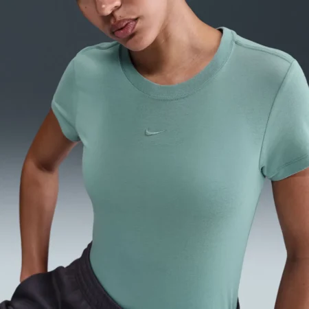 NIKE WOMENS CHILL KNT MD CROP BOLUR GRÆNN