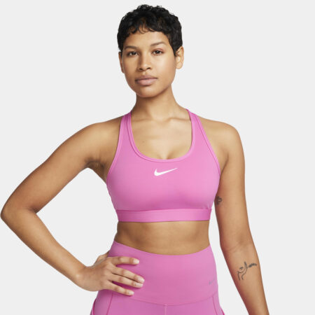 Nike Swoosh Medium Support Women's Padded Sports Bra BLEIKUR