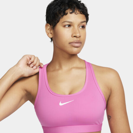 Nike Swoosh Medium Support Women's Padded Sports Bra BLEIKUR