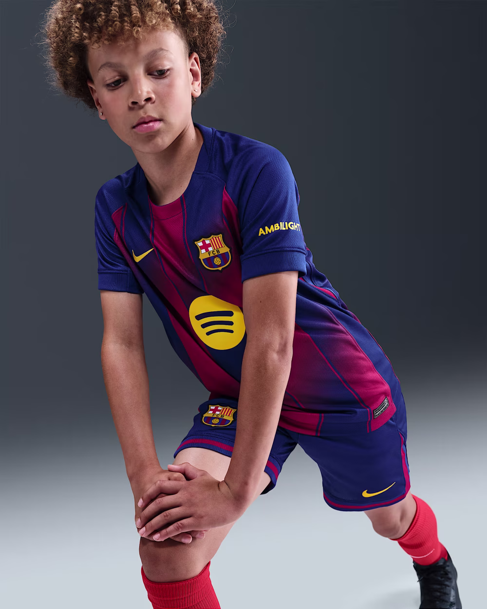 Nike FC Barcelona 2025/26 Stadium Home Big Kids Nike Dri-FIT Soccer Replica Jersey - Image 4