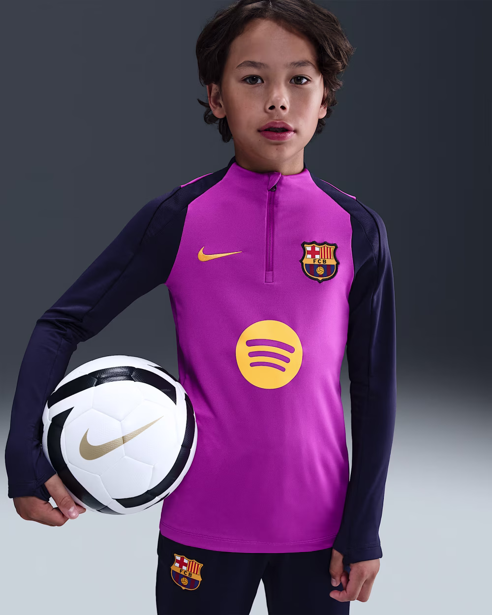 Nike F.C. Barcelona Strike Older Kids Nike Dri-FIT Football Drill Top