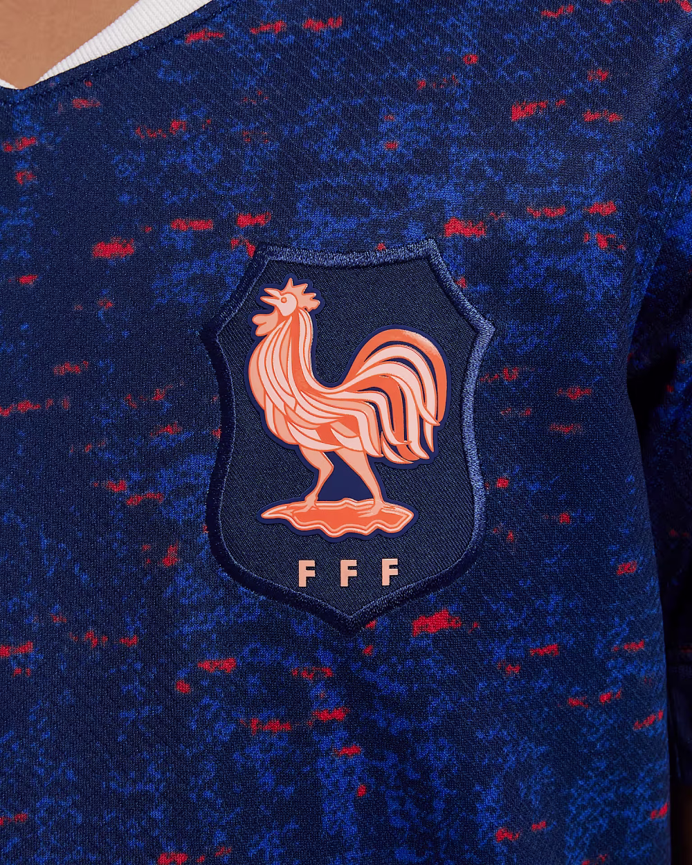 FFF 2025 Stadium Home (Womens Team) Big Kids Nike Dri-FIT Soccer Replica Jersey Frakkland - Image 4