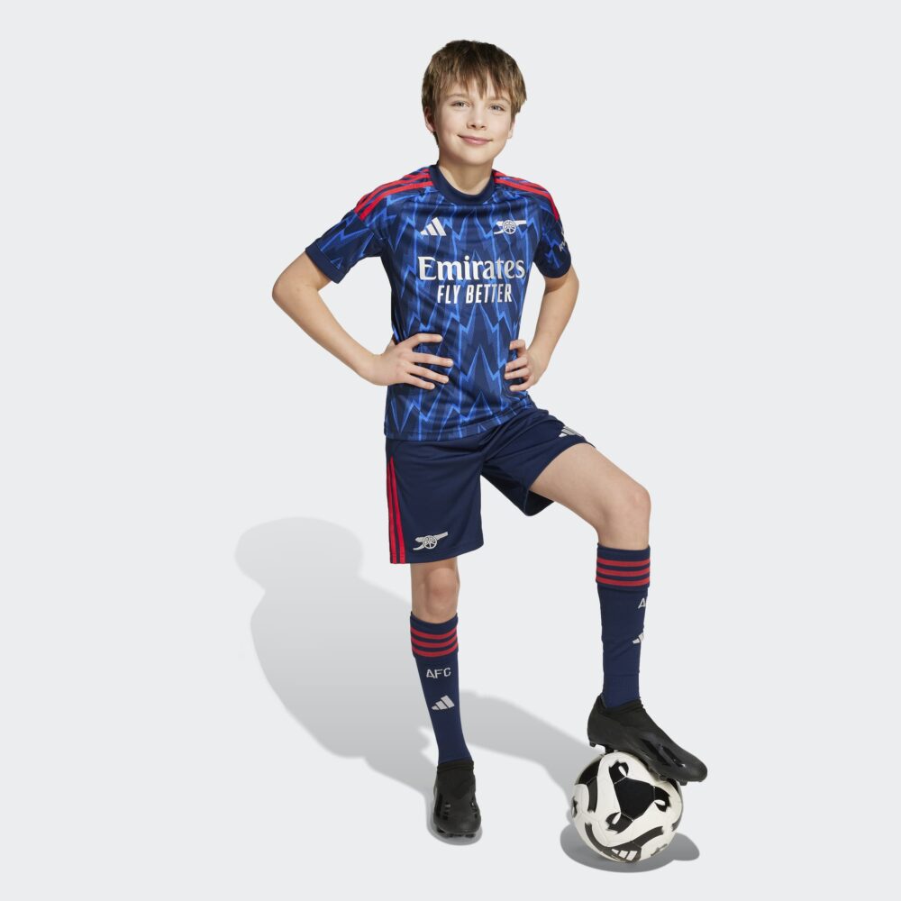 ADIDAS ARSENAL AWAY STUTTBUXUR BARNA 25/26 - Image 3