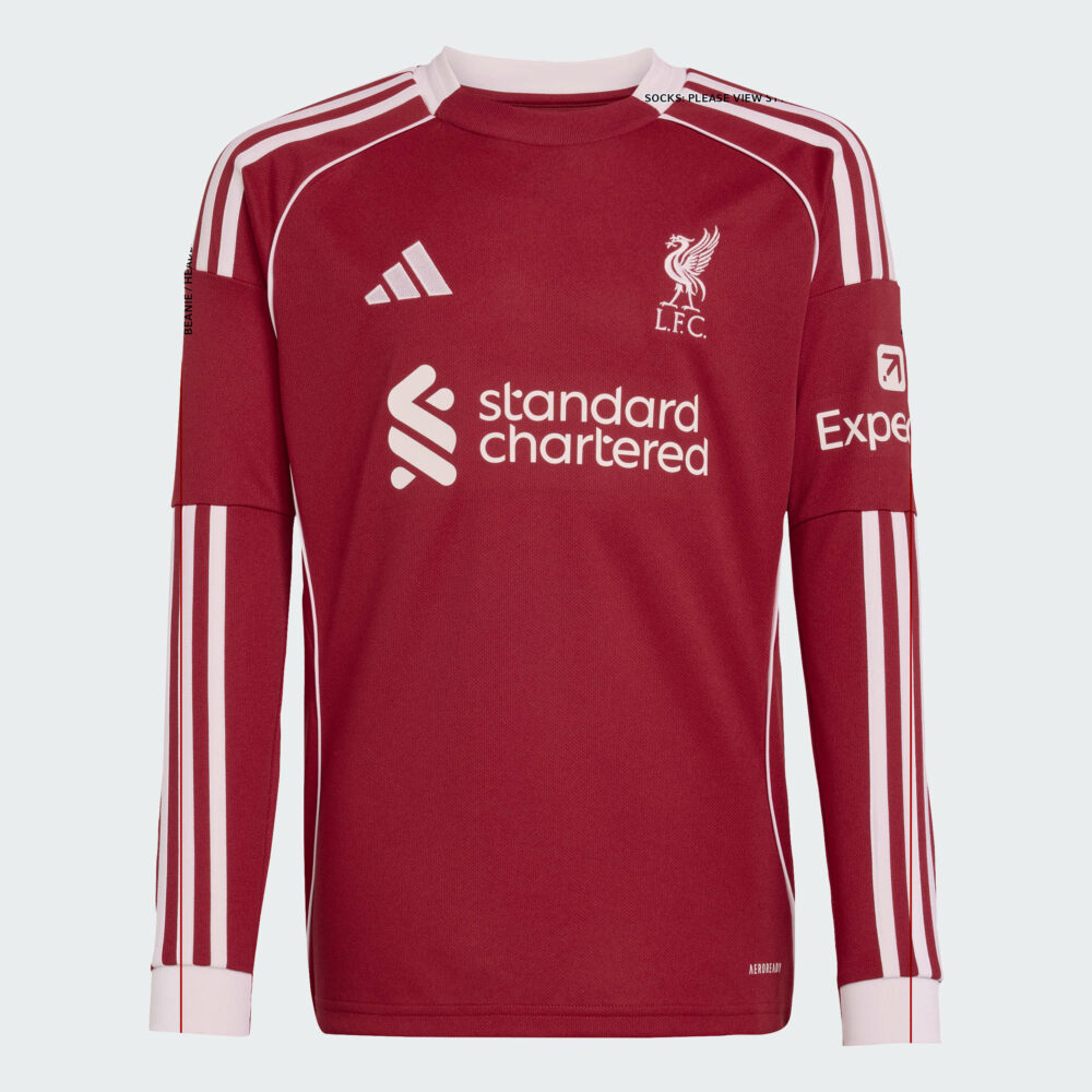 ADIDAS LIVERPOOL HOME 25/26 BARNATREYJA LANGERMA - Image 9