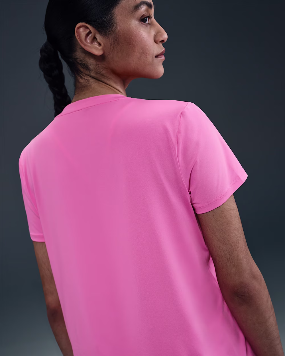 Nike One Classic Womens Dri-FIT Short-Sleeve Top - Image 3