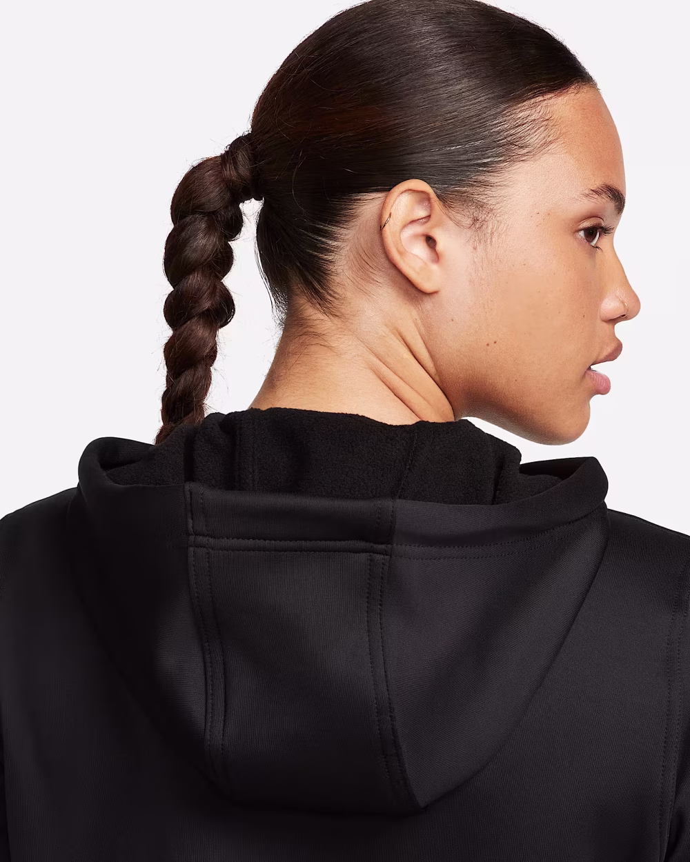 NIKE Therma-FIT One Womens Full-Zip Hoodie Svört - Image 5