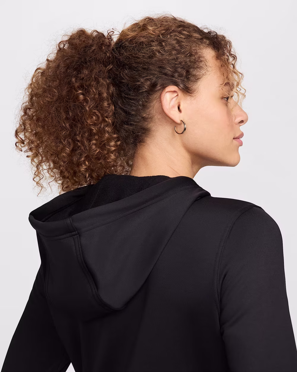 NIKE Therma-FIT One Womens Full-Zip Hoodie Svört - Image 4