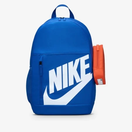 NIKE SKÓLATASKA BLÁ M/ APPELSÍNUGULU PENNAVESKI