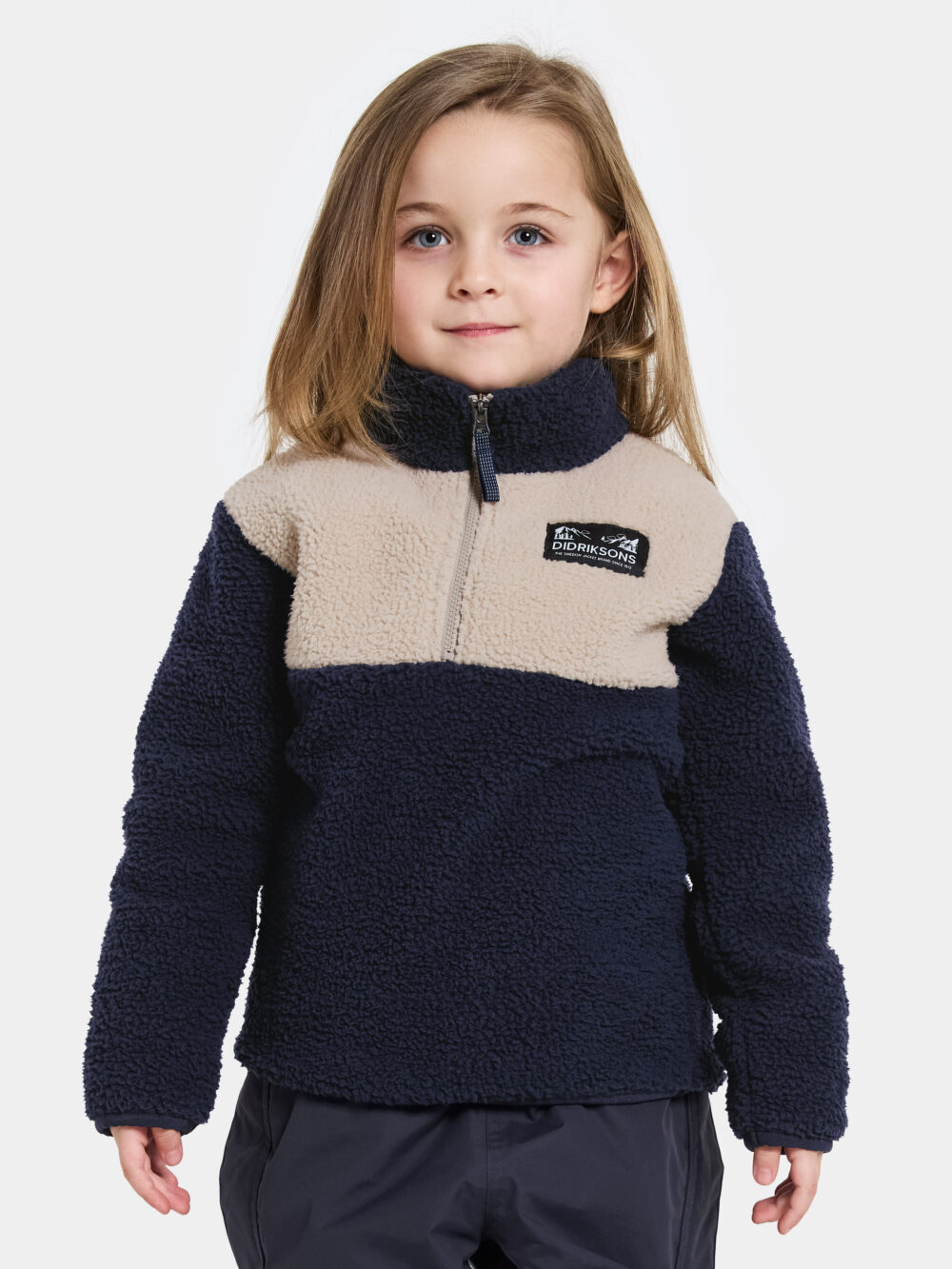 DIDRIKSONS GOSIG KIDS HALFZIP NAVY/BEIGE