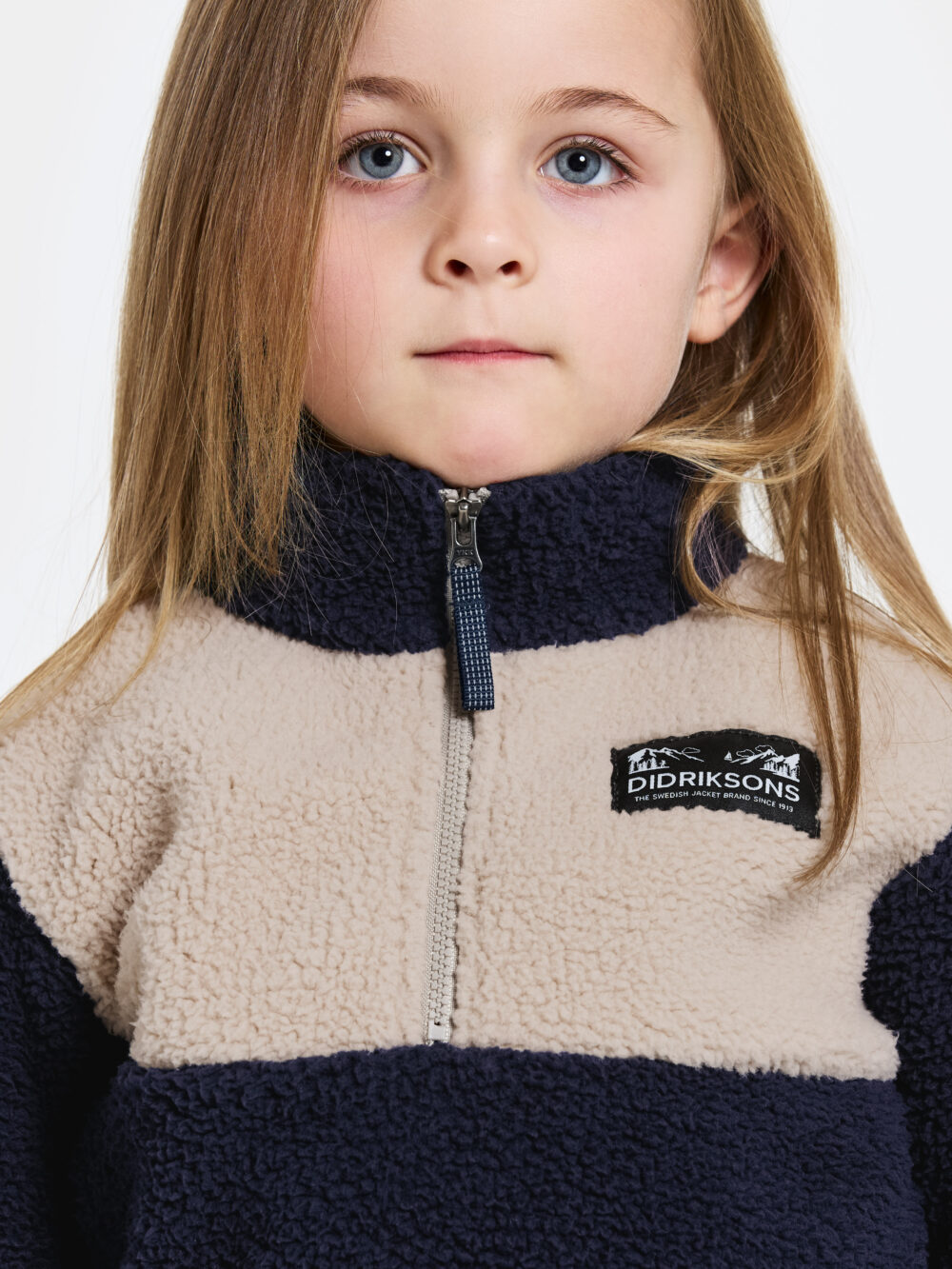 DIDRIKSONS GOSIG KIDS HALFZIP NAVY/BEIGE - Image 2