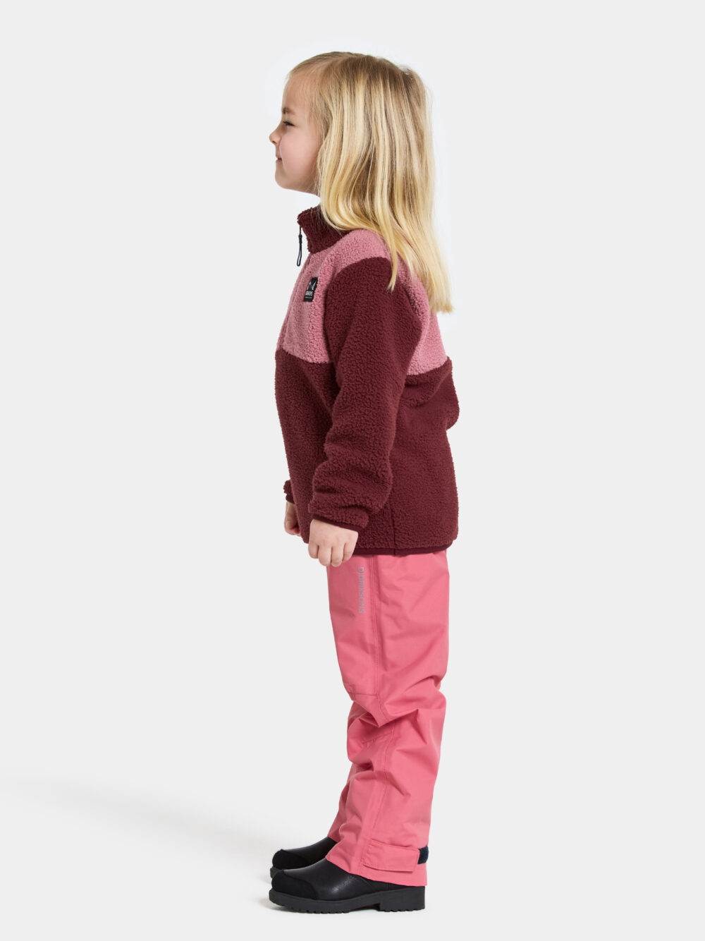 DIDRIKSONS GOSIG KIDS HALFZIP ANEMON RED - Image 3