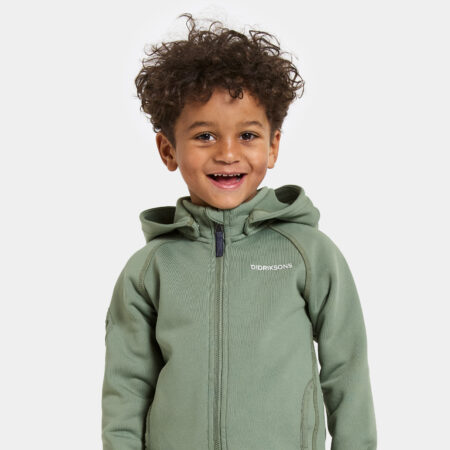 DIDRIKSONS SILJAN KIDS FZ LIGHT MOSS