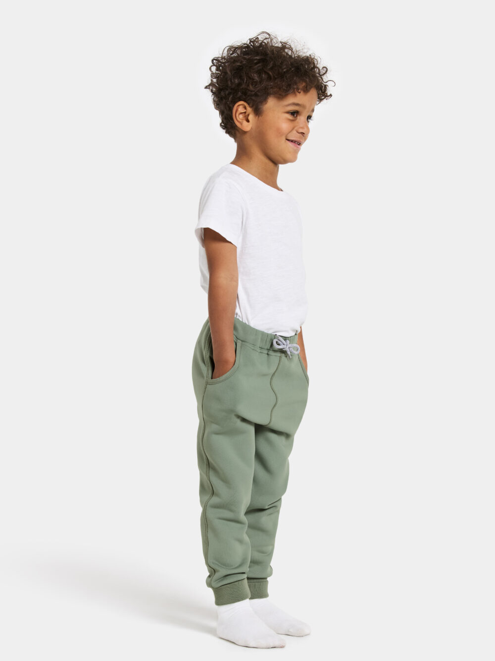 DIDRIKSONS SILJAN KIDS PNT LIGHT MOSS - Image 3