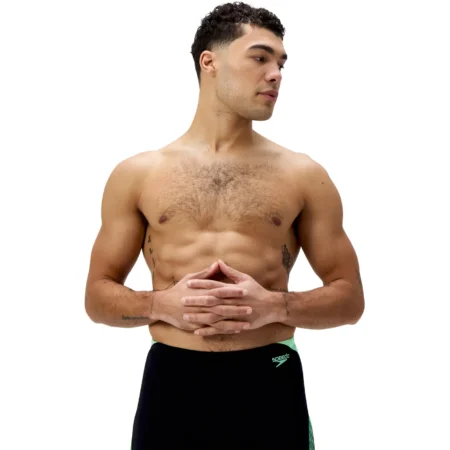 Speedo Hyperboom Splice Jammers - Black/Alfalfa Green