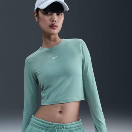 Nike Sportswear Chill Knit Womens Slim Long-Sleeve Cropped Top