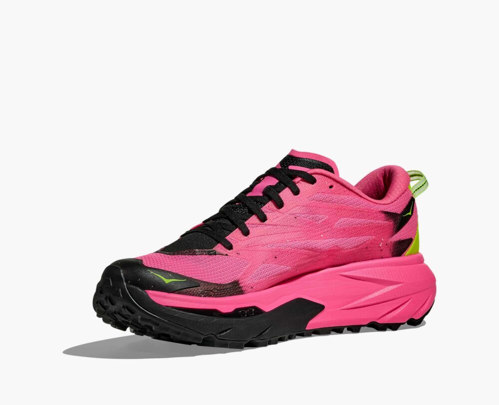 HOKA MAFATE 5 WOMEN'S TRAIL RUNNING SHOES NEON ROSE/BLACK - Image 10
