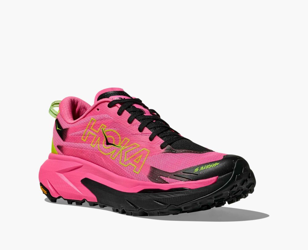 HOKA MAFATE 5 WOMEN'S TRAIL RUNNING SHOES NEON ROSE/BLACK - Image 7
