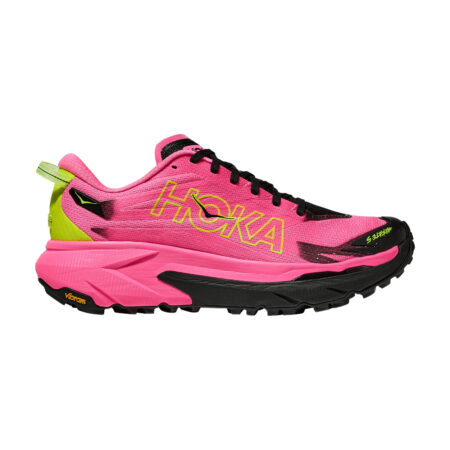 HOKA MAFATE 5 WOMEN'S TRAIL RUNNING SHOES NEON ROSE/BLACK