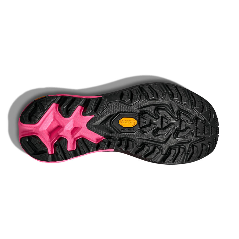 HOKA MAFATE 5 WOMEN'S TRAIL RUNNING SHOES NEON ROSE/BLACK - Image 2