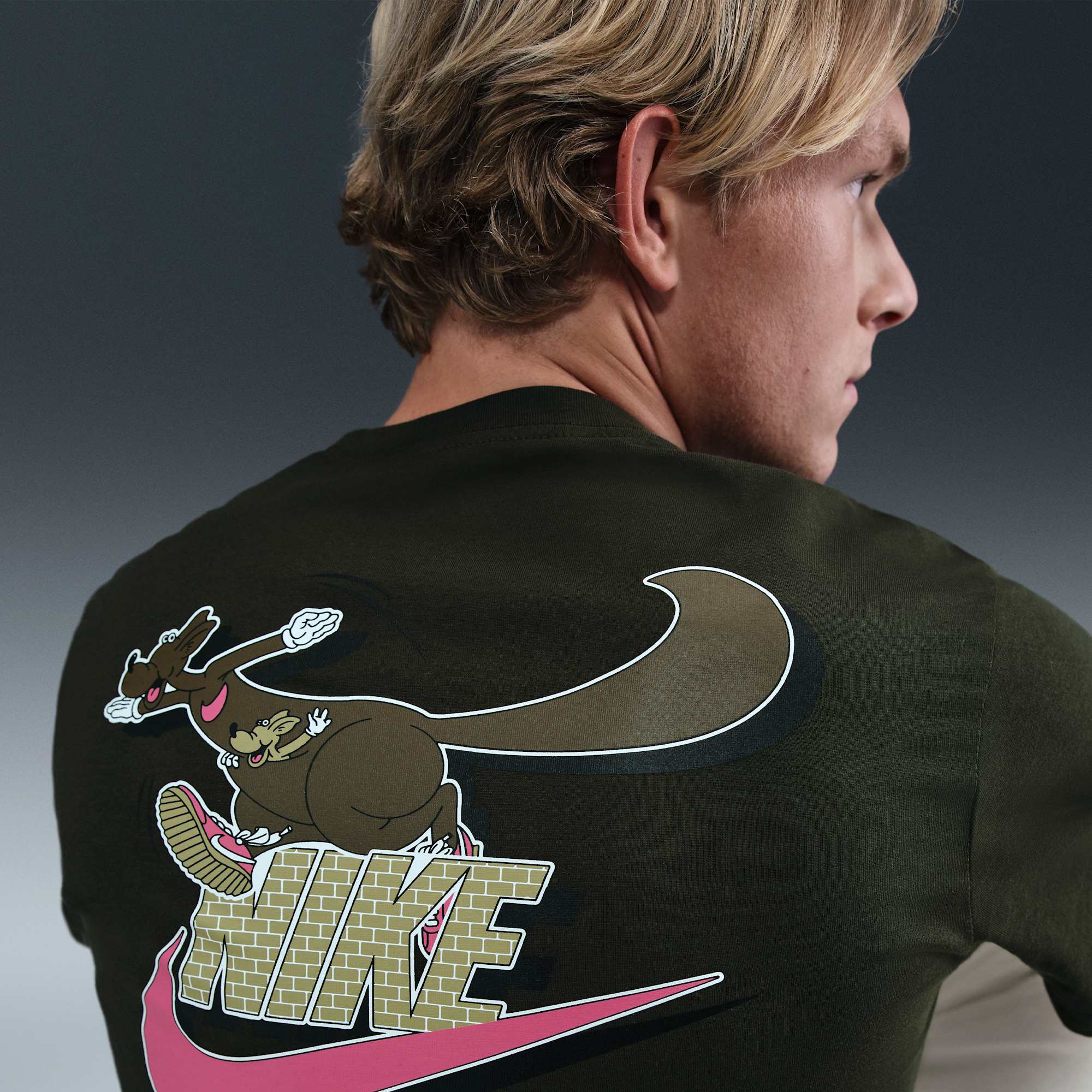 Nike Tee Stuttermabolur Dökkgrænn - Image 3