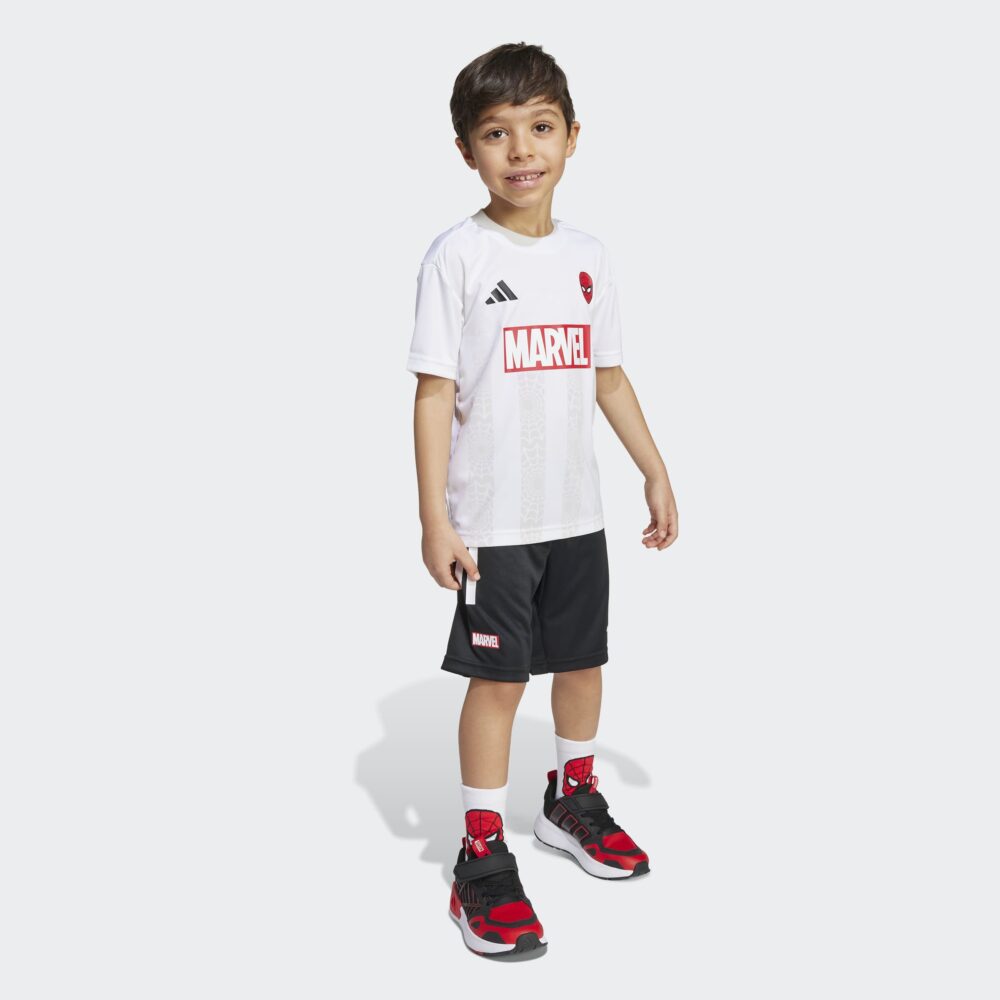 Adidas White Marvel Spider-Man Tee Set Kids - Image 7