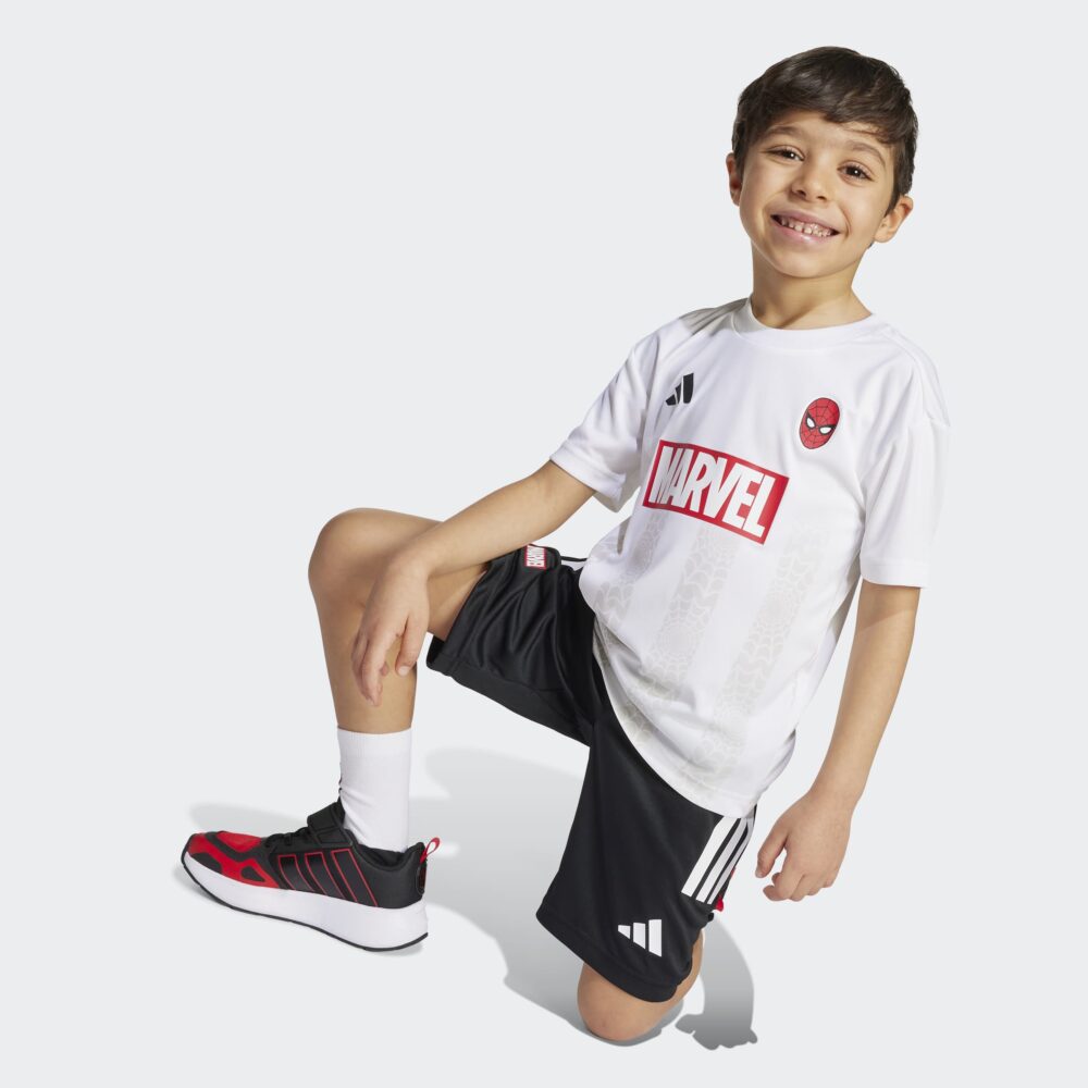 Adidas White Marvel Spider-Man Tee Set Kids - Image 4