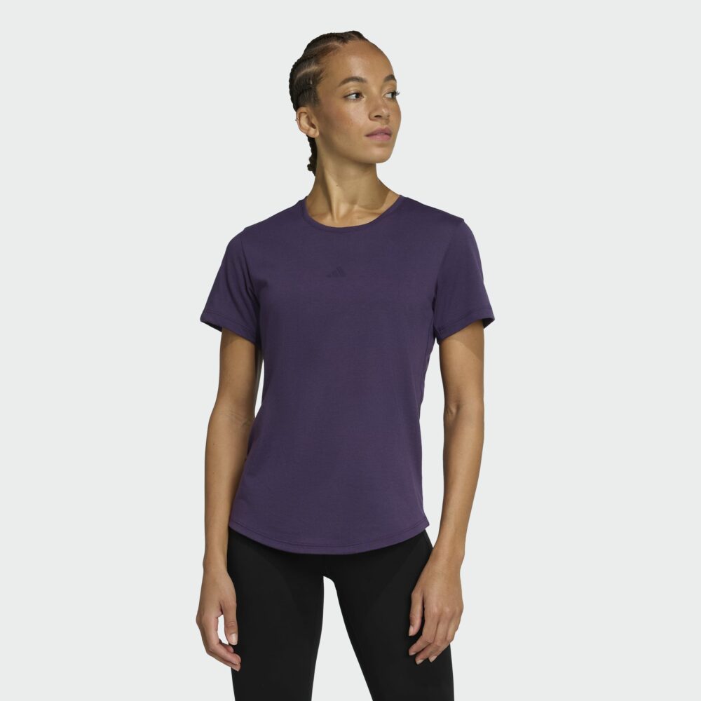 Adidas Motion Stuttermabolur Kvenna Fjólublár