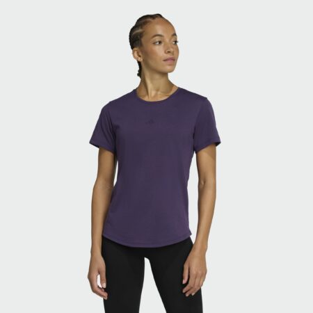 Adidas Motion Stuttermabolur Kvenna Fjólublár