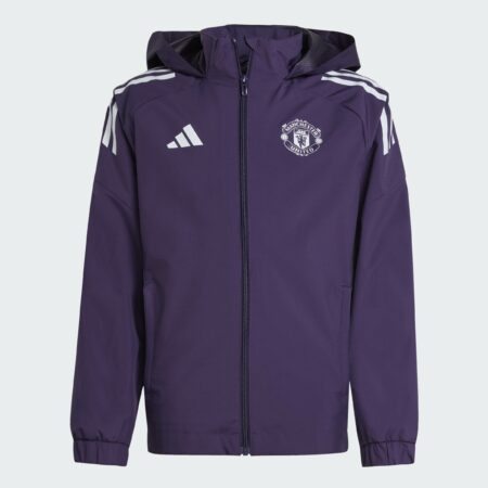 ADIDAS Manchester United regnjakki barna FJÓLUBLÁR
