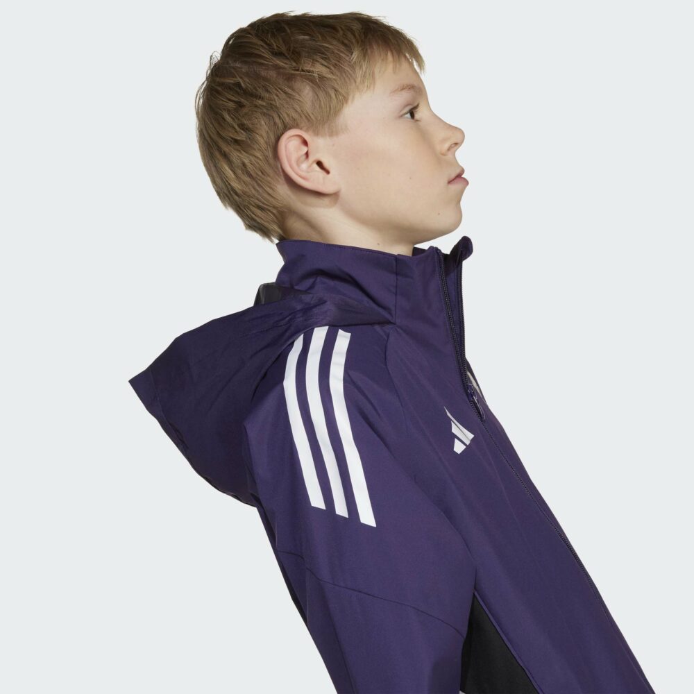 ADIDAS Manchester United regnjakki barna FJÓLUBLÁR - Image 6