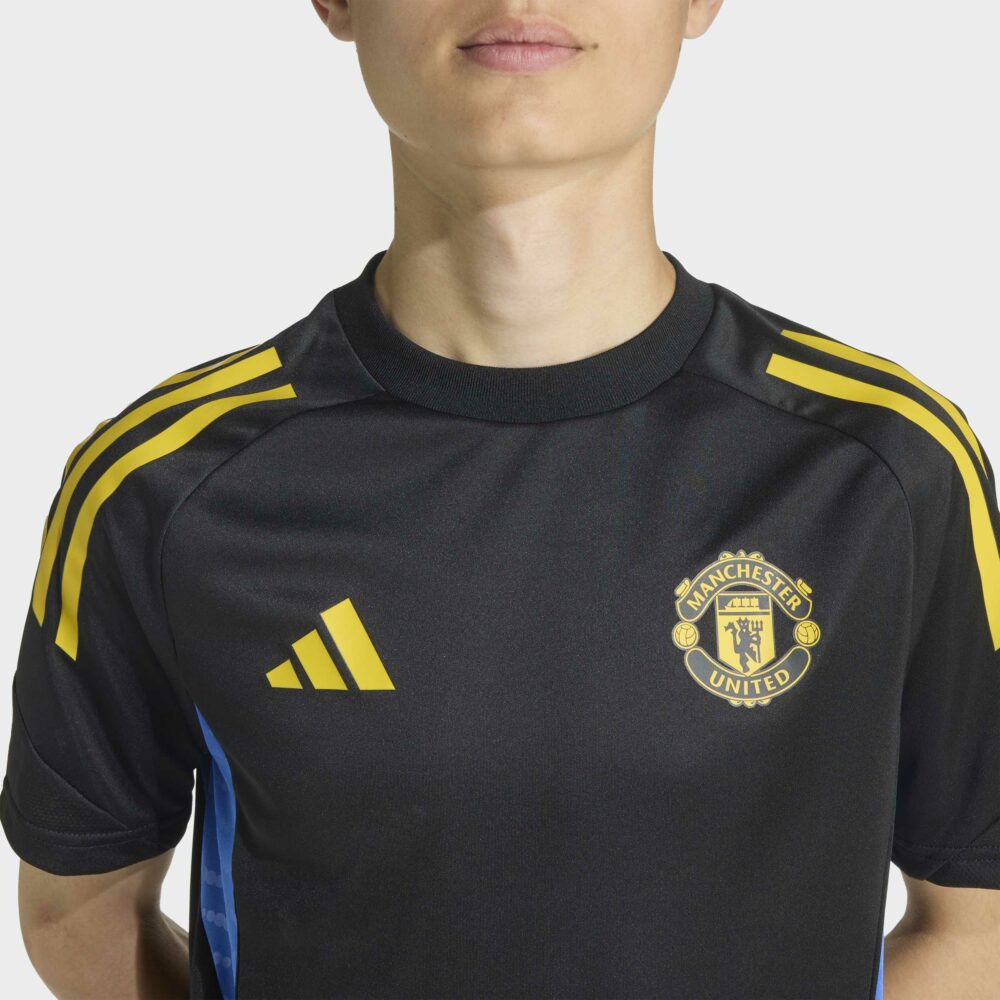 Adidas Manchester United Æfingabolur Barna Svartur/Gulur - Image 3