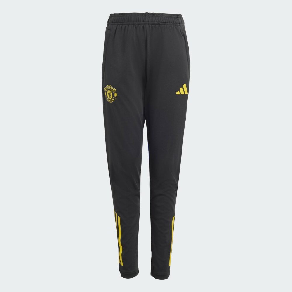 Adidas Manchester United Æfingabuxur Barna Svartar/Gular - Image 7