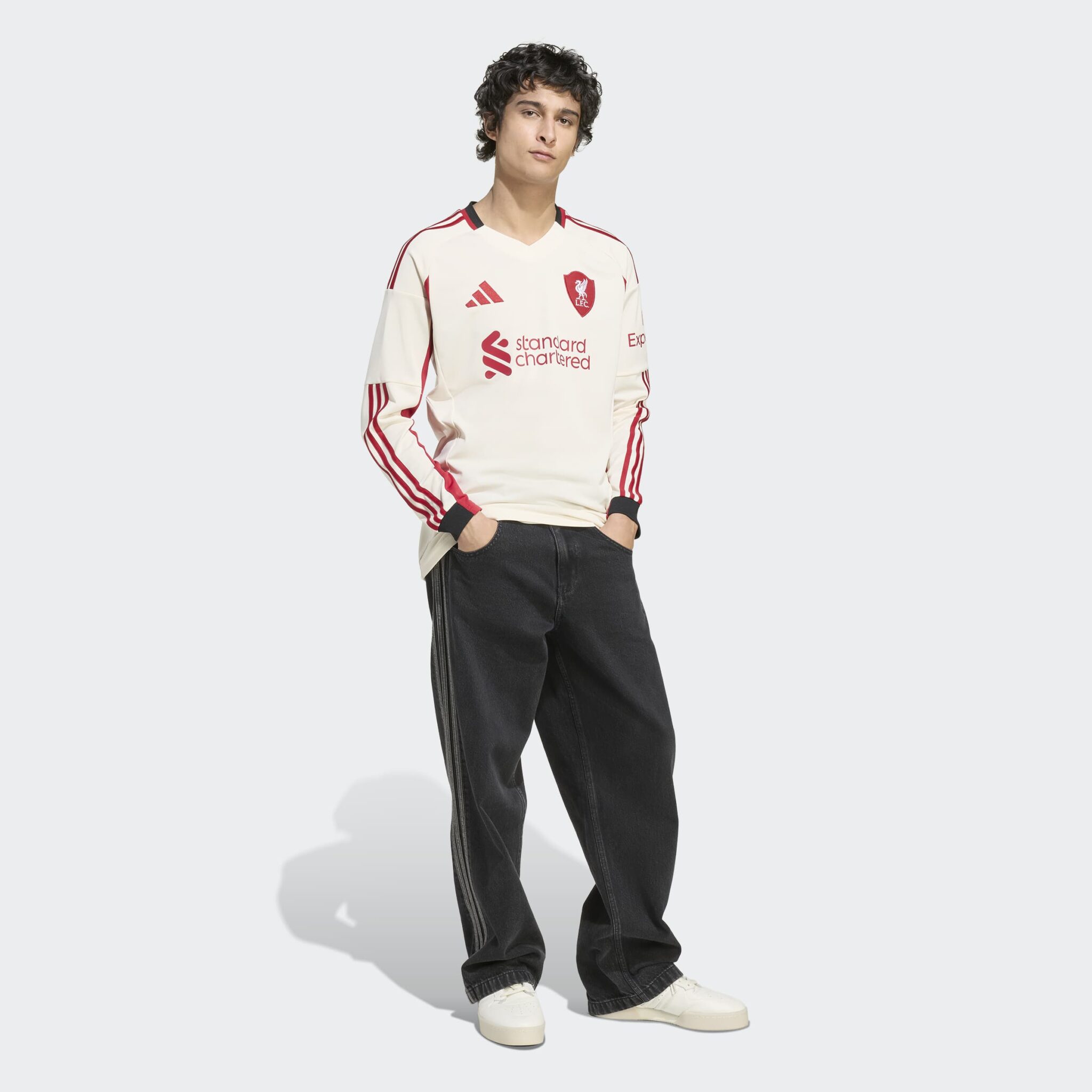 Adidas Liverpool Away Fullorðinstreyja 25/26 Langerma - Image 2