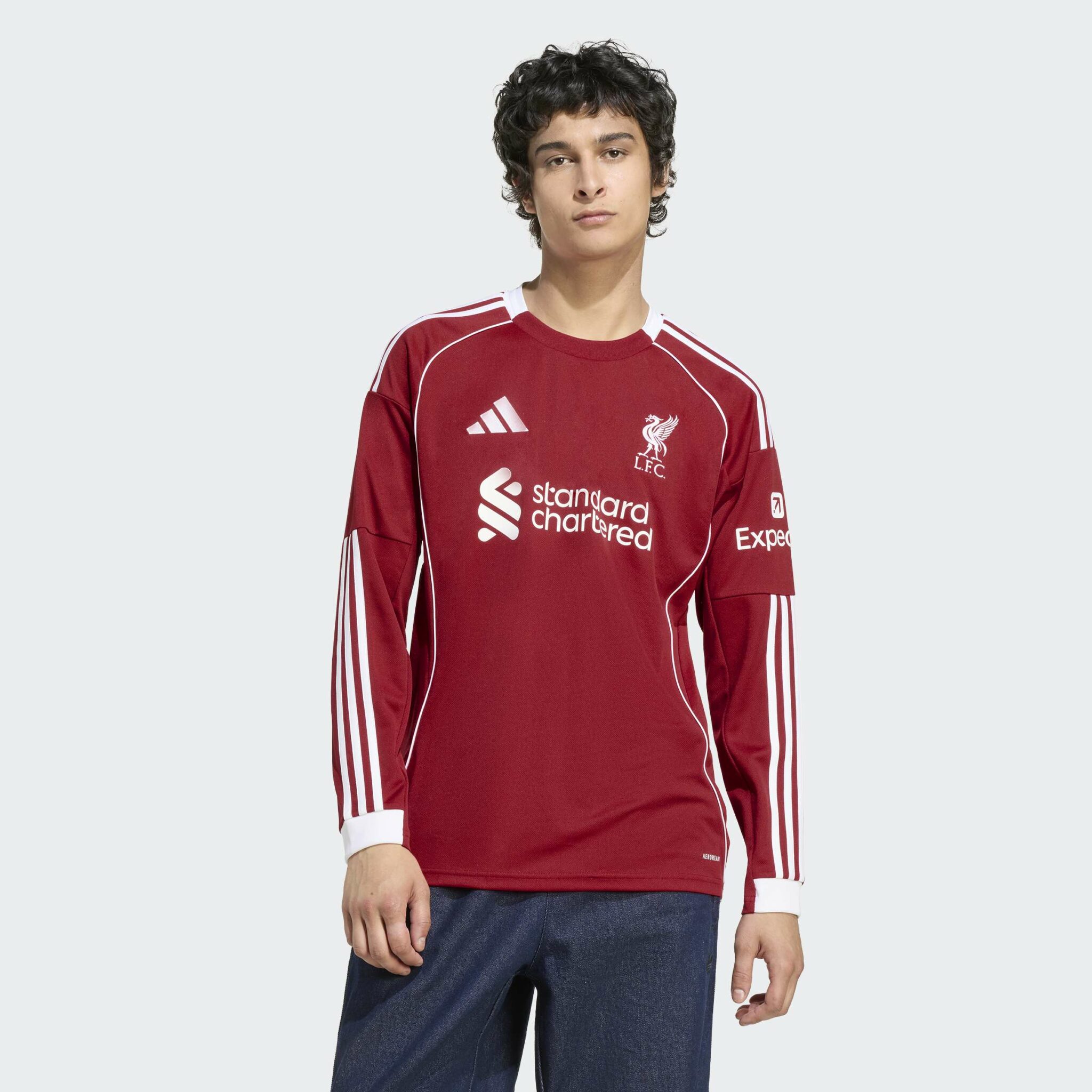 Adidas Liverpool Home Fullorðinstreyja Langerma