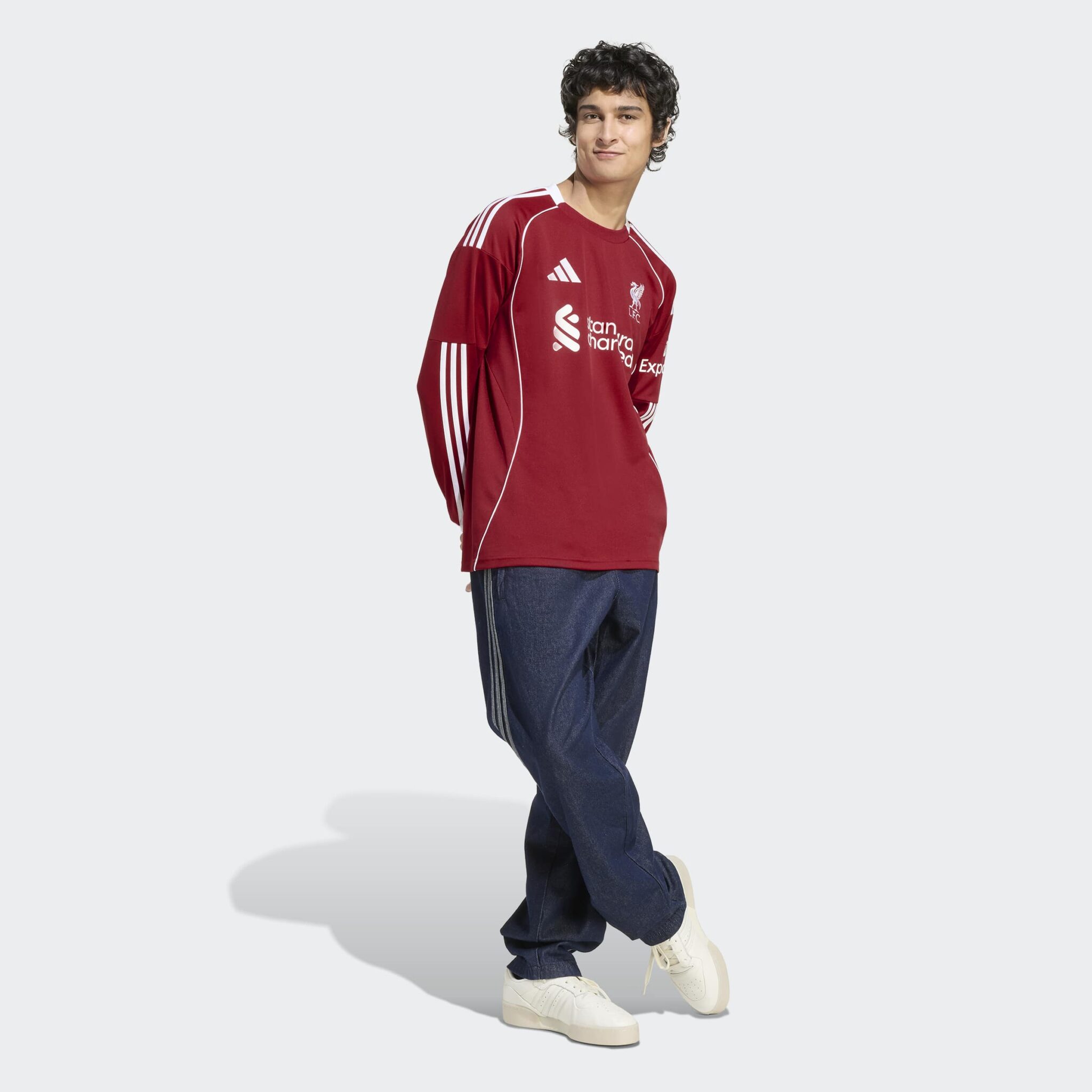 Adidas Liverpool Home Fullorðinstreyja Langerma - Image 3