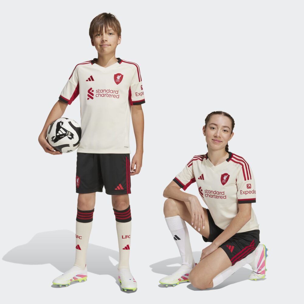 Adidas Liverpool Away 25/26 barnastuttbuxur - Image 9