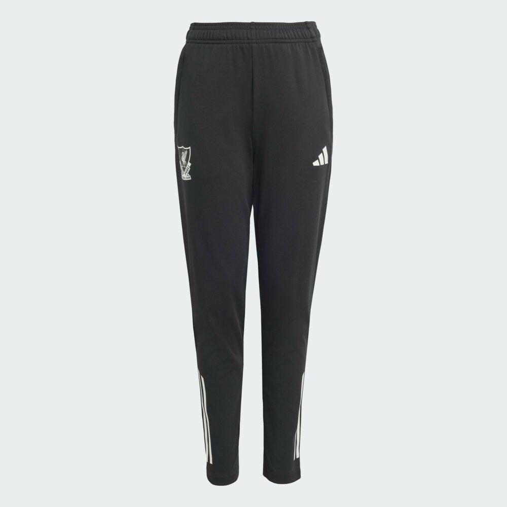 Adidas Liverpool FC Barnaæfingabuxur Svartar m. Grænu - Image 4