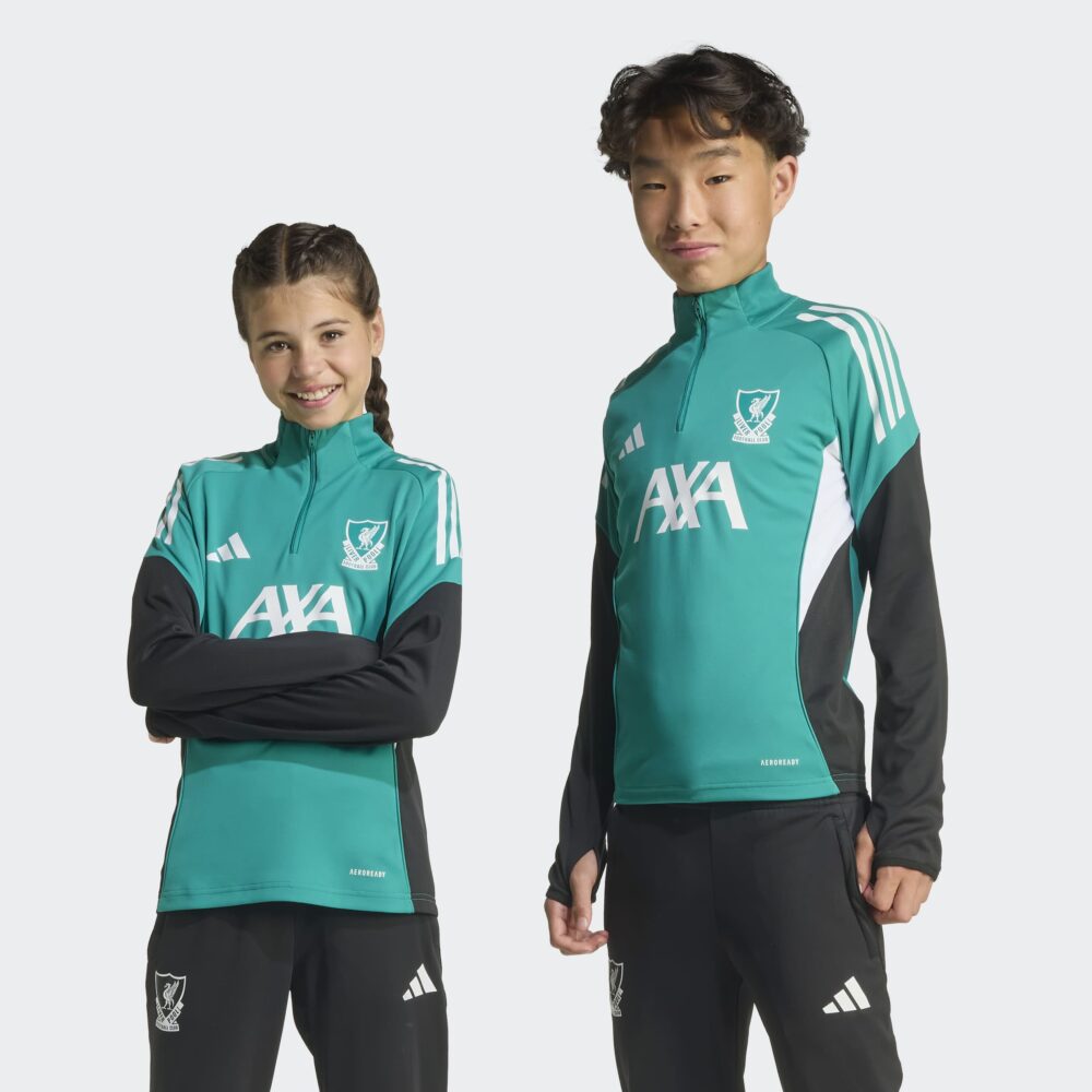 Adidas Liverpool FC Barnaæfingapeysa Græn - Image 8